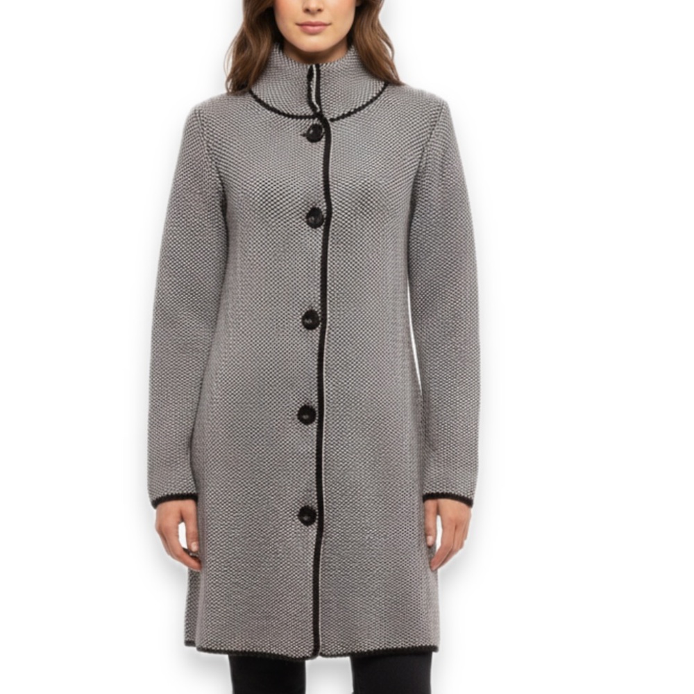 Cocogio Long Button Down Sweater Coat Women’s Size Large
